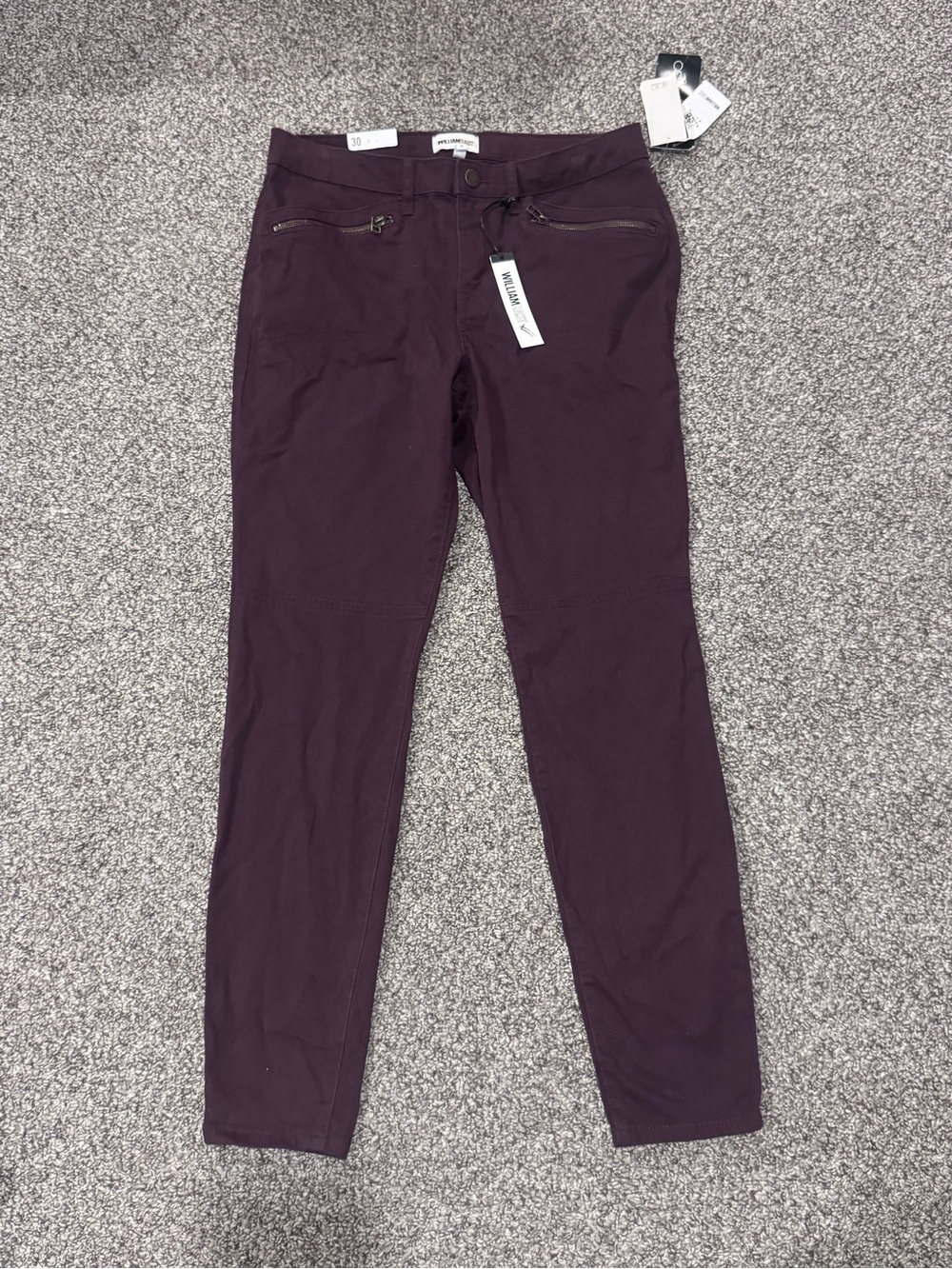 NWT William Rast Plum-Tone Skinny Jeans